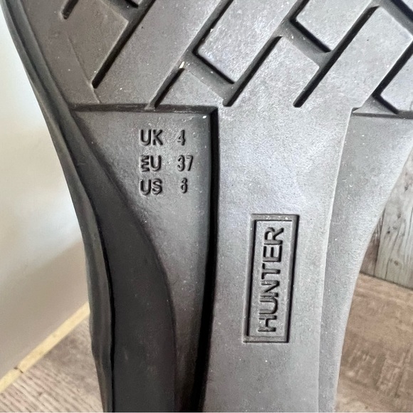 Hunter Wedge Tall Rain Boots Size 6 - Picture 7 of 9